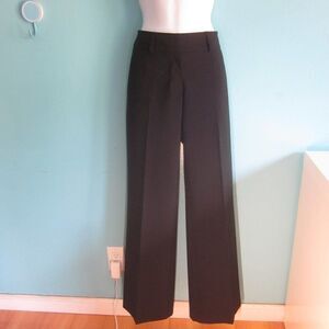 Trina Turk Size 0 Straight Leg Boot Cut Black Dress Pants